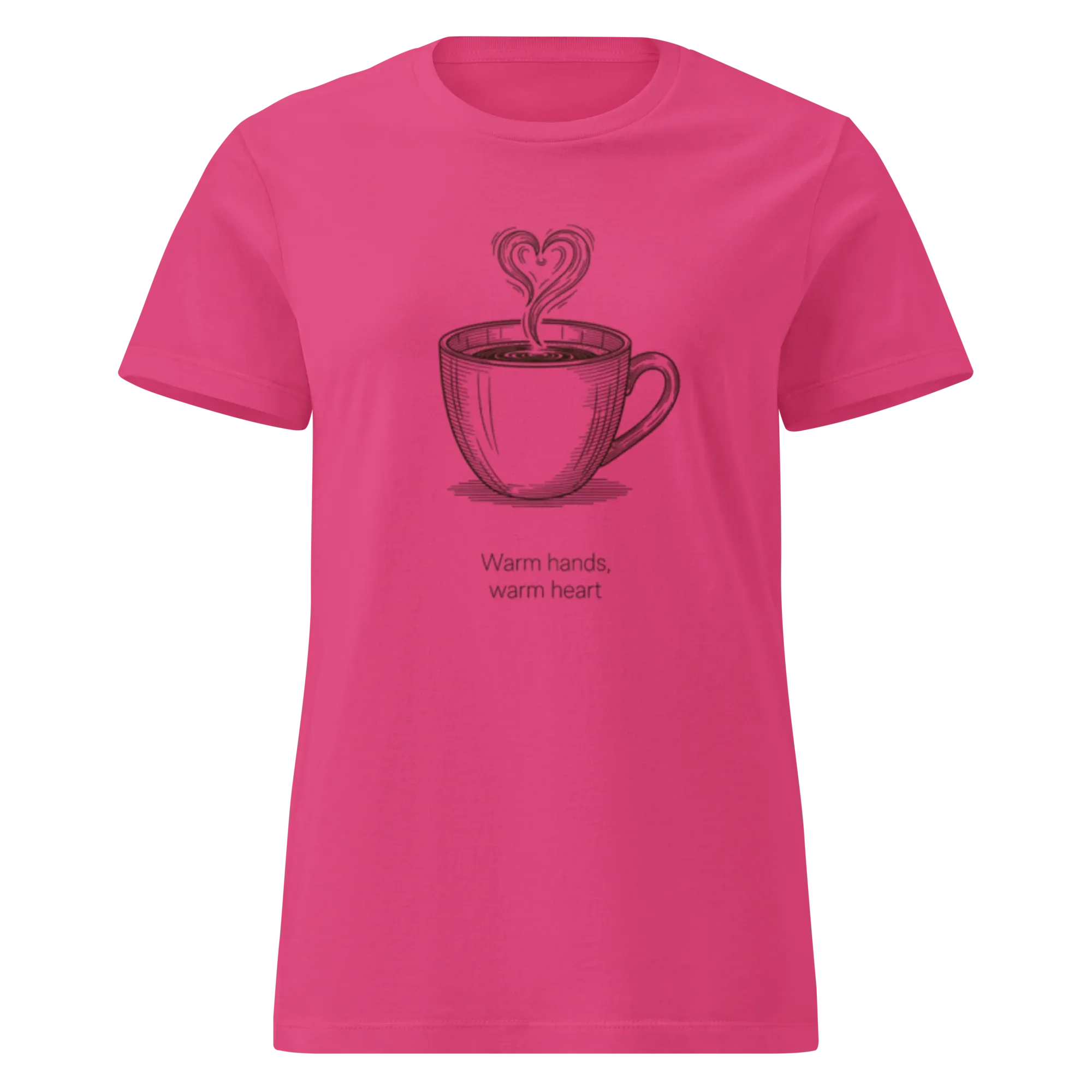 WARM HANDS WARM HEART women’s t-shirt - - Printoo Shop -