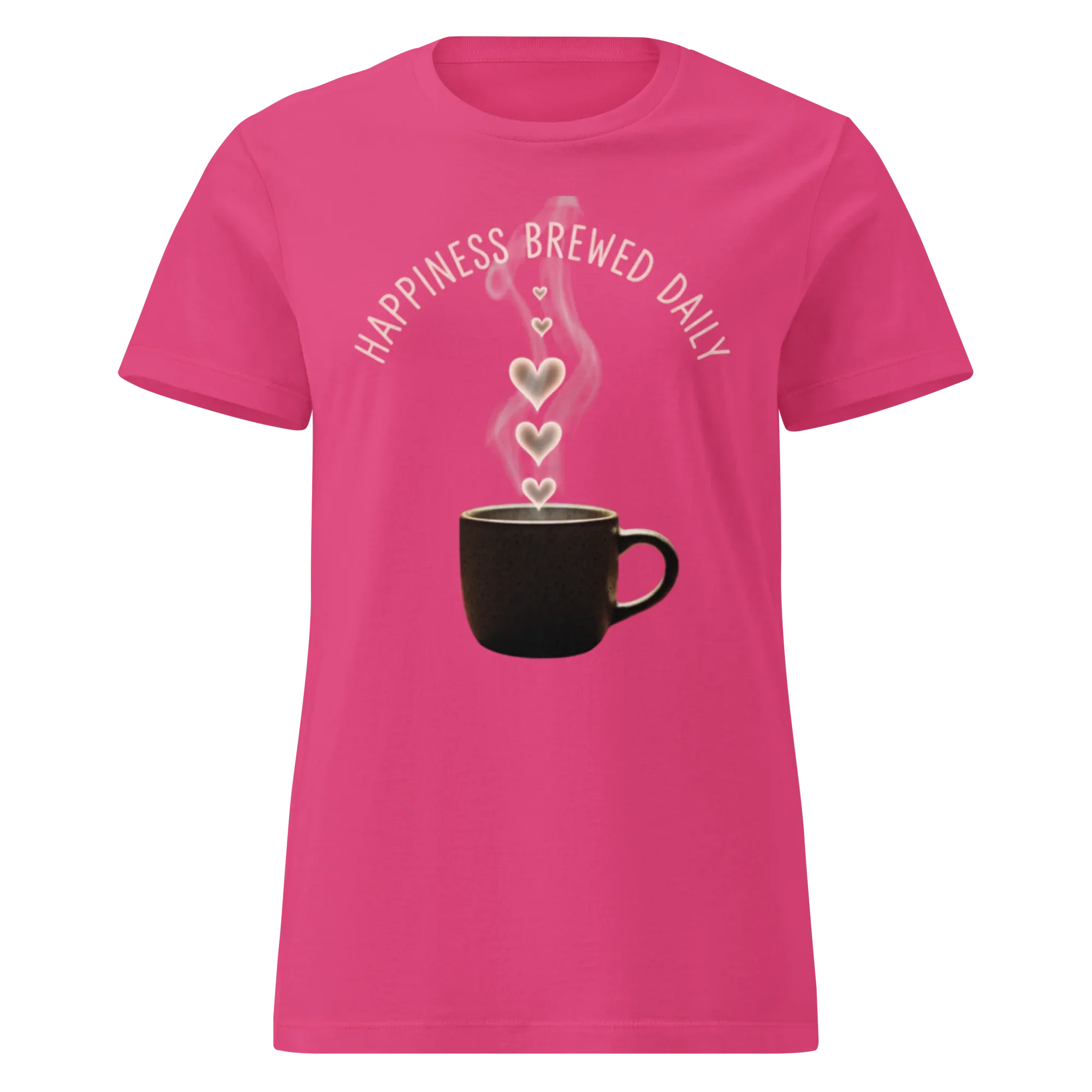 HAPPINESS BREWED DAILY women’s t-shirt - Printoo Shop - - t-shirt, unisex, Women's Basic Softstyle T-Shirt | Gildan 64000L