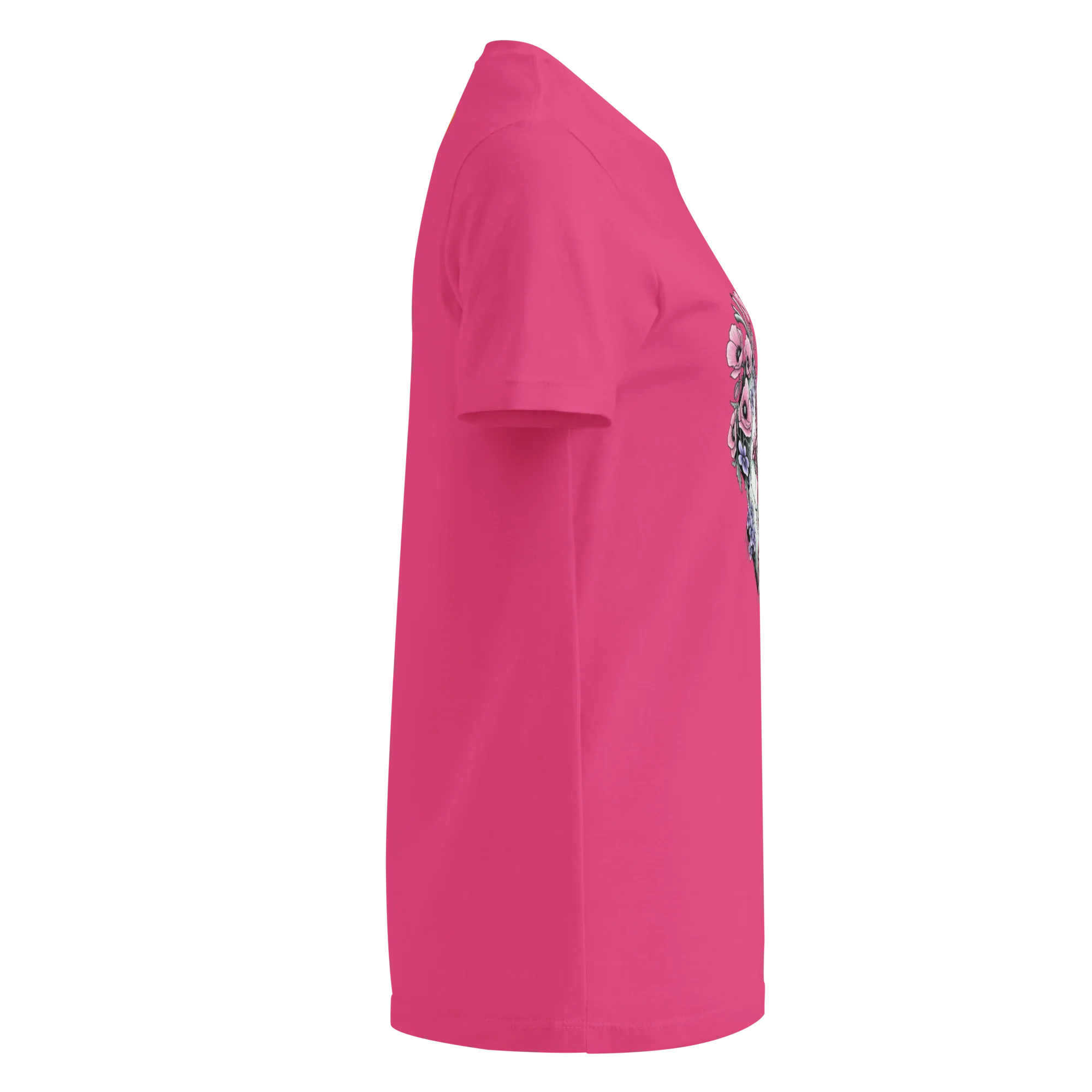 FLOWER HEART GIRL women’s t-shirt - Black / S - Printoo Shop - 3966053_22175