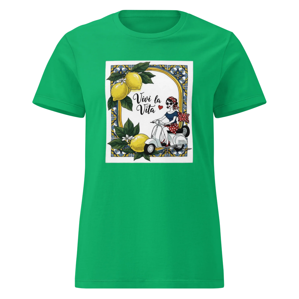 LIVE LIFE women's t-shirt - Irish Green / S - Printoo Shop - 6060576_22178