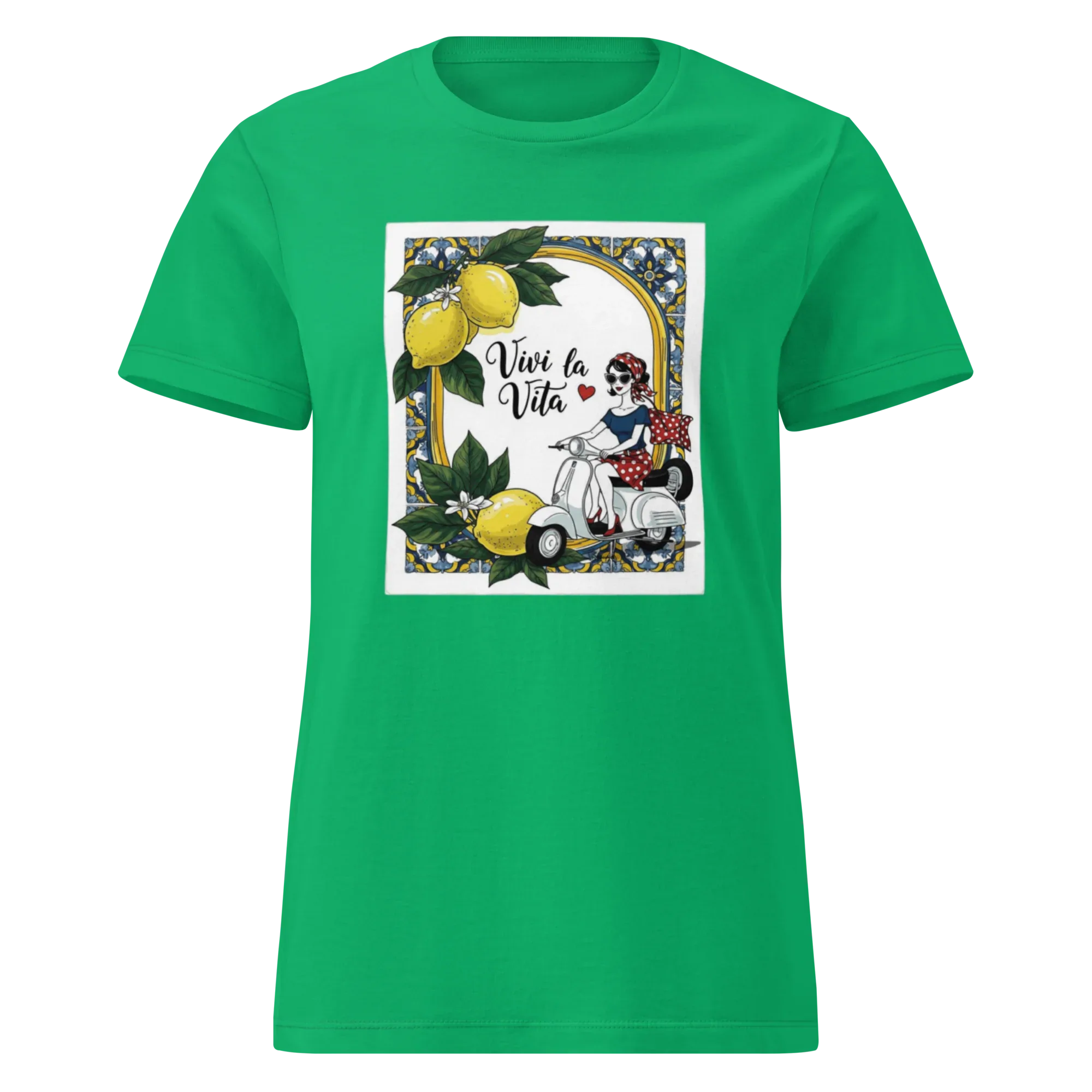 LIVE LIFE women's t-shirt - Irish Green / S - Printoo Shop - 6060576_22178