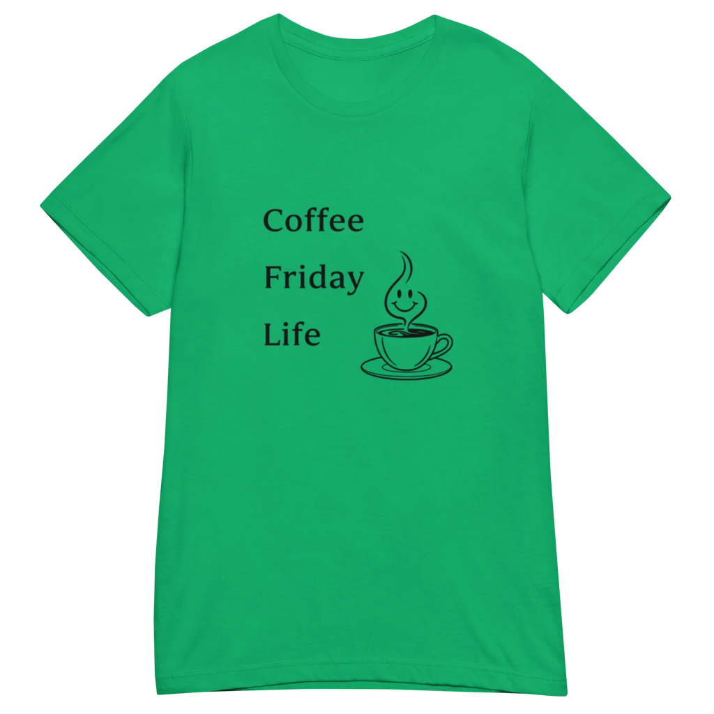 COFFEE FRIDAY LIFE women’s t-shirt - Heliconia / S - Printoo Shop - 1192381_22177