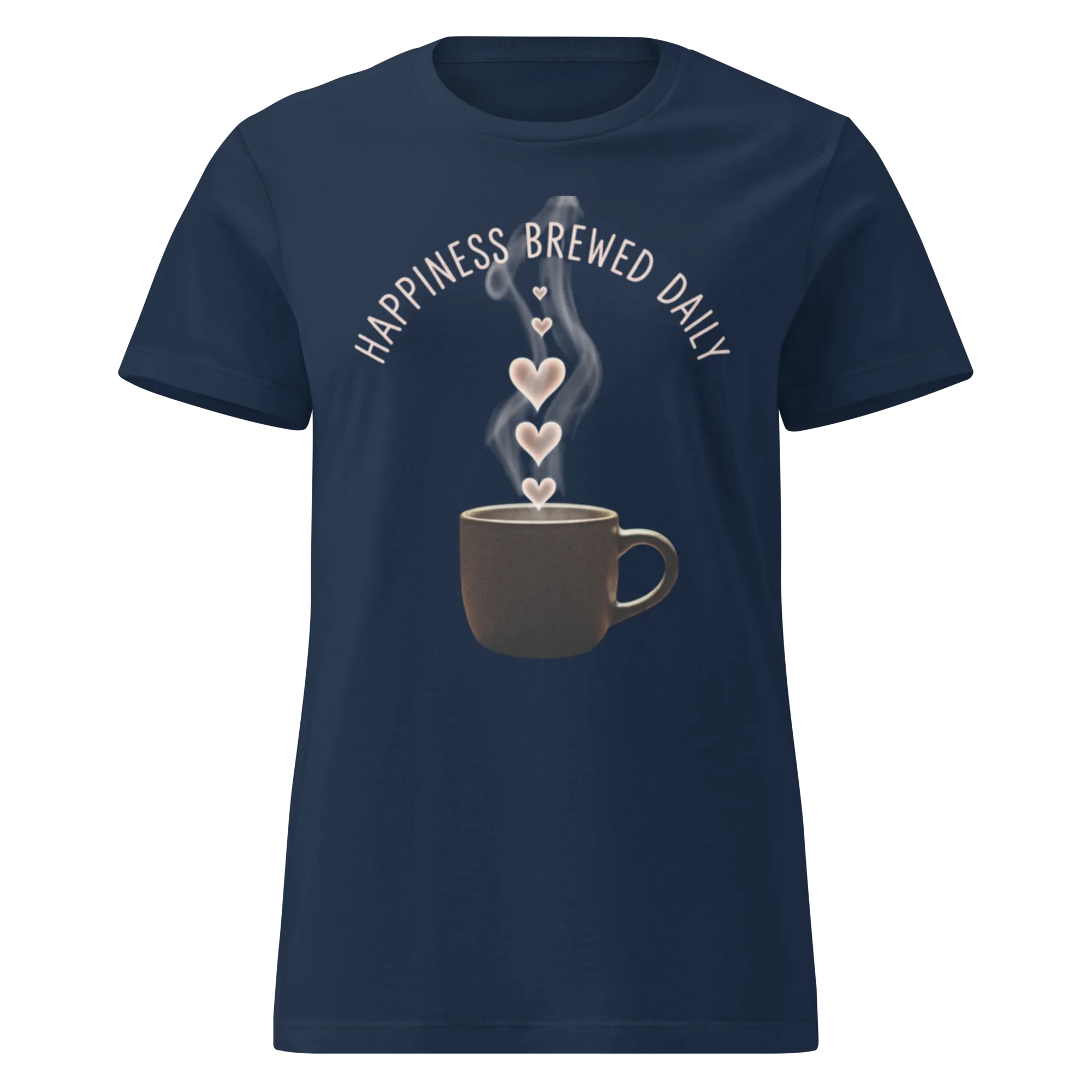HAPPINESS BREWED DAILY women’s t-shirt - Printoo Shop - - t-shirt, unisex, Women's Basic Softstyle T-Shirt | Gildan 64000L