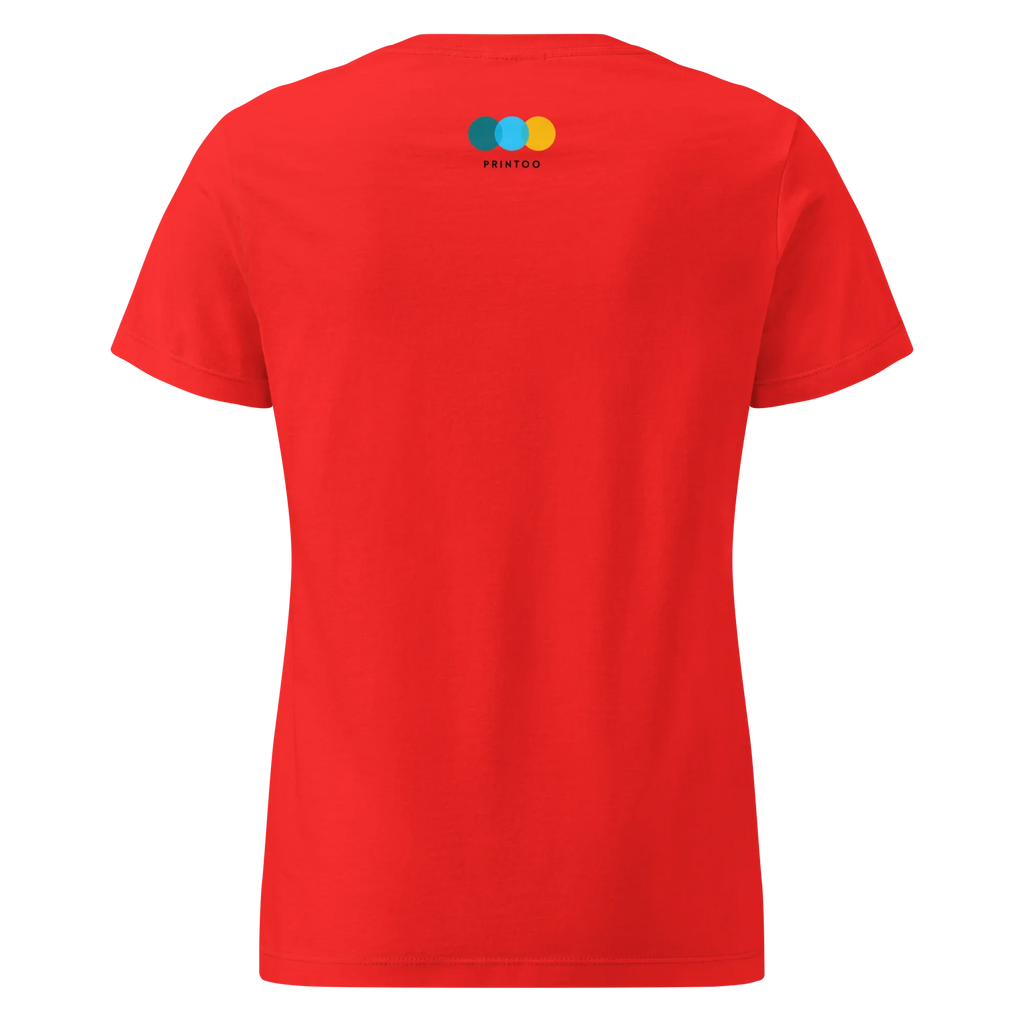ELEGANCE women’s t-shirt - Red / S - Printoo Shop - 6744344_22182