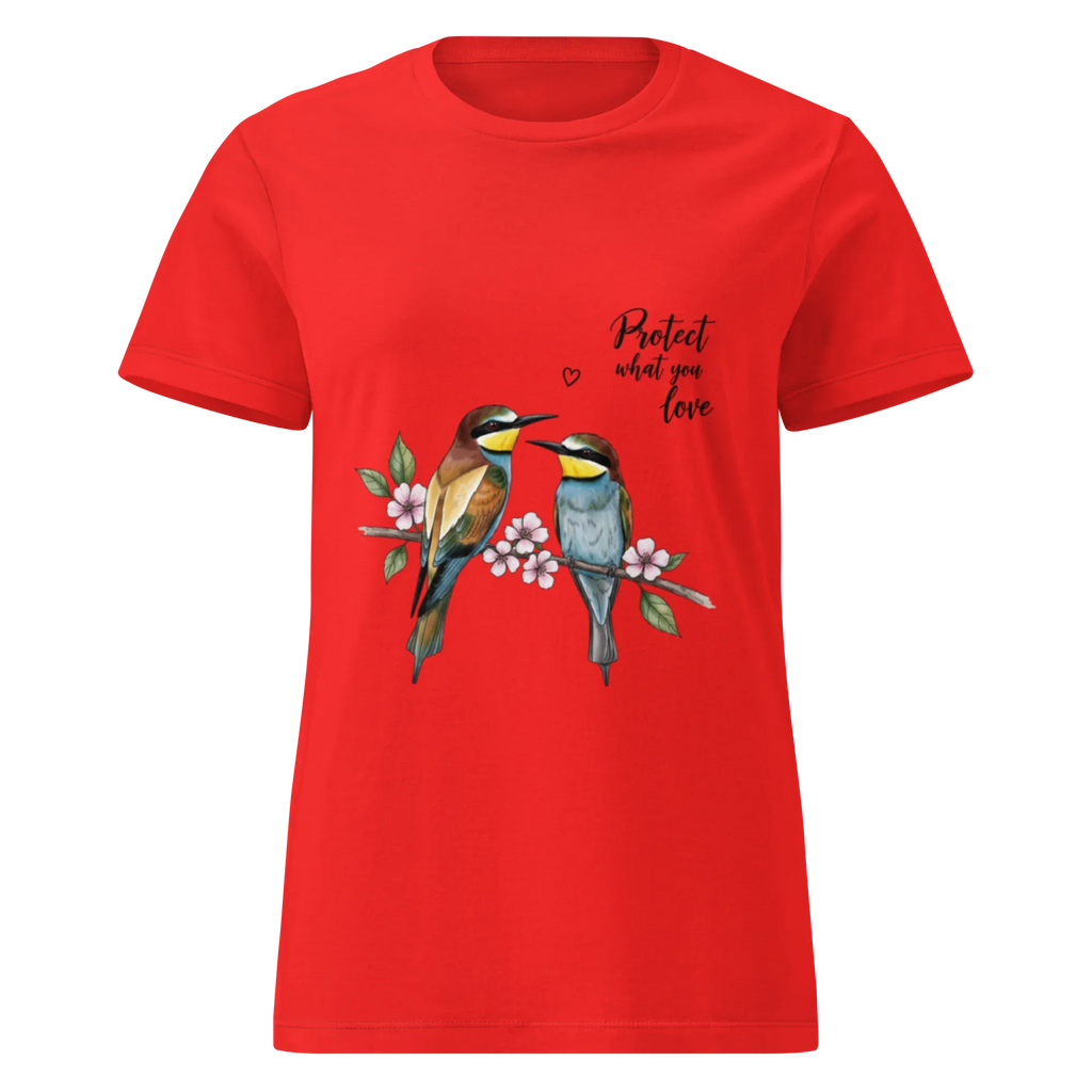 PROTECT WHAT YOU LOVE women’s t-shirt - Red / S - Printoo Shop - 9536394_22182