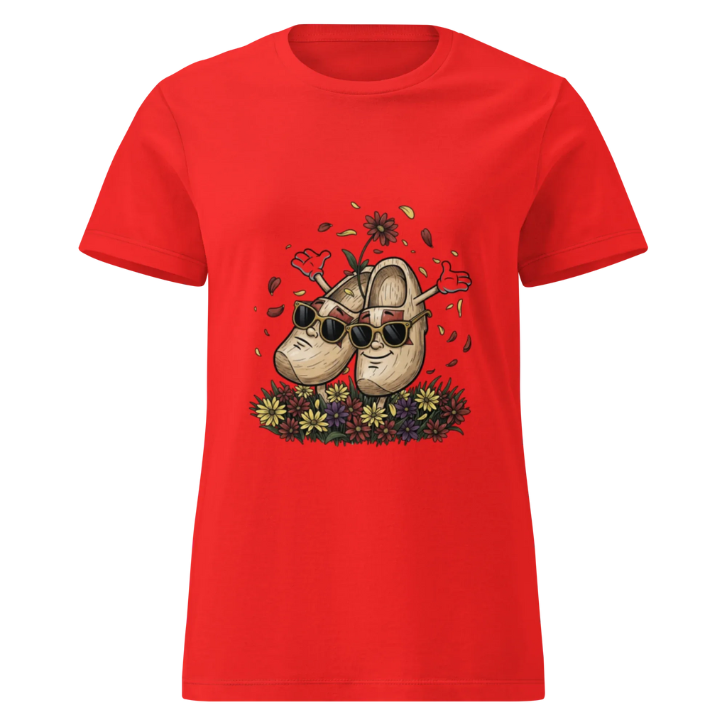 HAPPY FRIENDS women’s t-shirt - Red / S - Printoo Shop - 1206472_22182