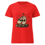 HAPPY FRIENDS women’s t-shirt - Red / S - Printoo Shop - 1206472_22182