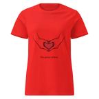 POWER OF LOVE women’s t-shirt - Red / S - Printoo Shop - 7616181_22182
