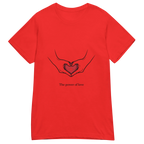 POWER OF LOVE women’s t-shirt - Red / S - Printoo Shop - 7616181_22182