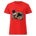 CAT WITH BAGUETTE ON women’s t-shirt - Red / S - Printoo Shop - 4308768_22182