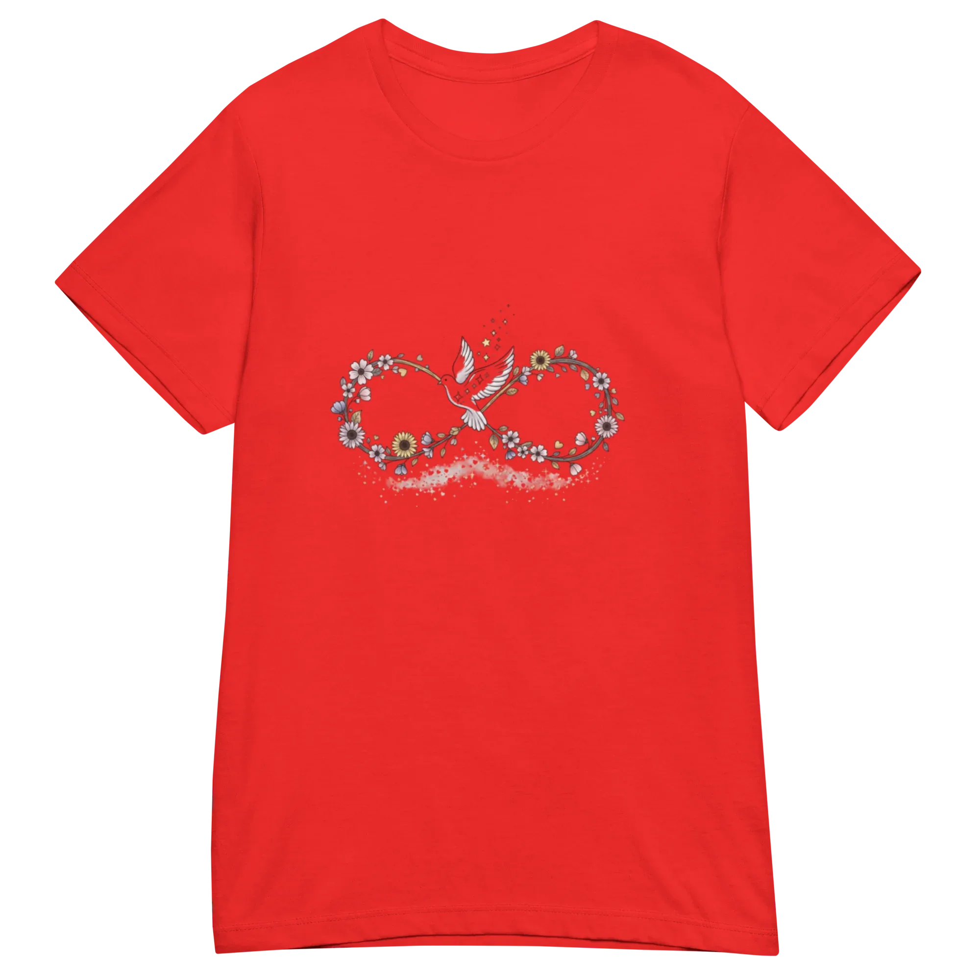 DOVE FLORAL SYMBOL women’s t-shirt - - Printoo Shop -