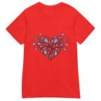 HEART OF DROPLETS women’s t-shirt - Red / S - Printoo Shop - 3670387_22182