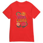VIVE LIBRE t-shirt - Red / S - Printoo Shop - 6798672_22182