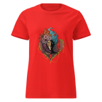 HEART OF A LION women’s t-shirt - Red / S - Printoo Shop - 5041022_22182