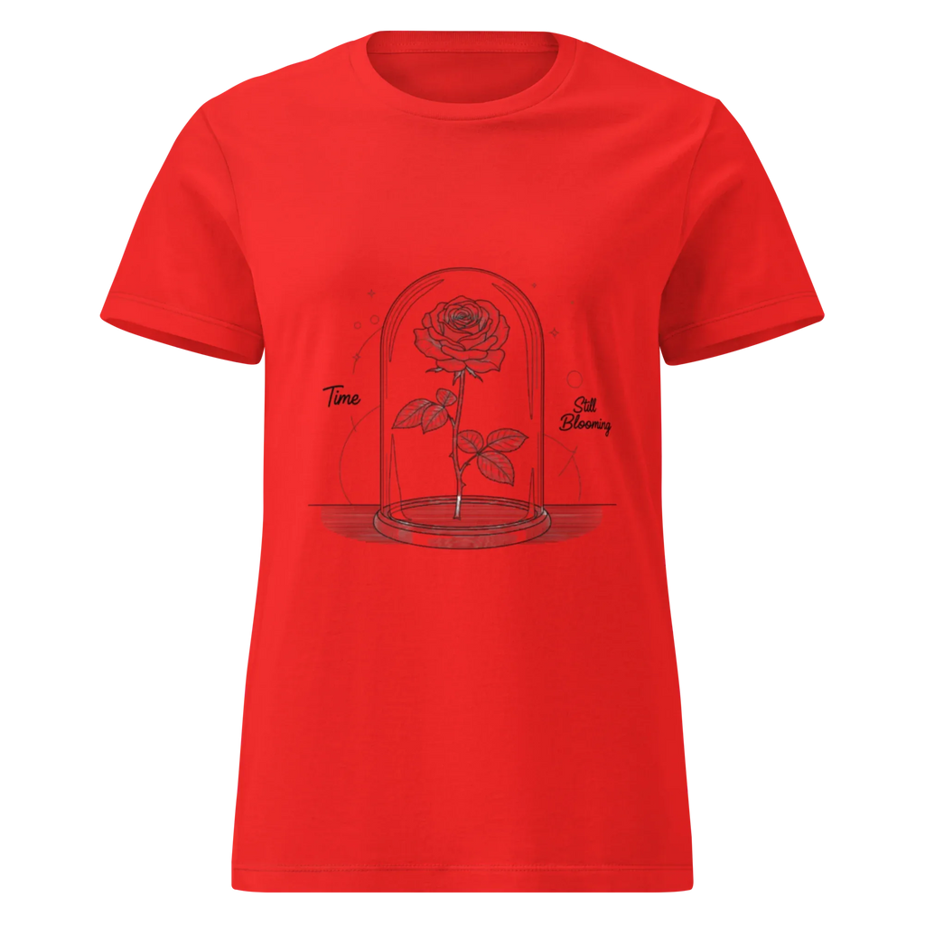 STILL FLOURISHING ROSE women’s t-shirt - Red / S - Printoo Shop - 4700314_22182