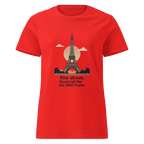 RISE ABOVE EIFFEL TOWER GRAPHIC women’s t-shirt - Red / S - Printoo Shop - 8092445_22182