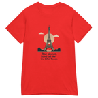 RISE ABOVE EIFFEL TOWER GRAPHIC women’s t-shirt - Red / S - Printoo Shop - 8092445_22182