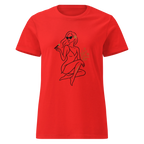 ELEGANCE women’s t-shirt - Red / S - Printoo Shop - 6744344_22182
