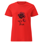 UNTIL THE LAST PETAL FALLS women’s t-shirt - Red / S - Printoo Shop - 8256819_22182