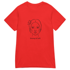 STRONG & SOFT women's t-shirt - Red / S - Printoo Shop - 1012977_22182
