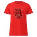 STAY WILD MOON CHILD women's t-shirt - Red / S - Printoo Shop - 2005728_22182