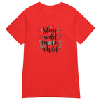 STAY WILD MOON CHILD women's t-shirt - Red / S - Printoo Shop - 2005728_22182