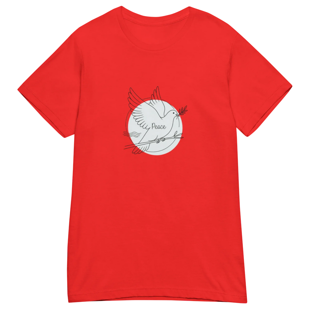 PEACE women's t-shirt - Red / S - Printoo Shop - 2125538_22182