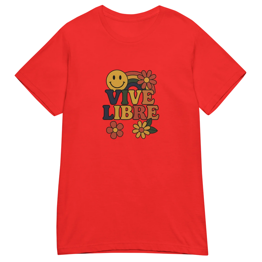 VIVE LIBRE FREEDO women's t-shirt - Red / S - Printoo Shop - 7281594_22182