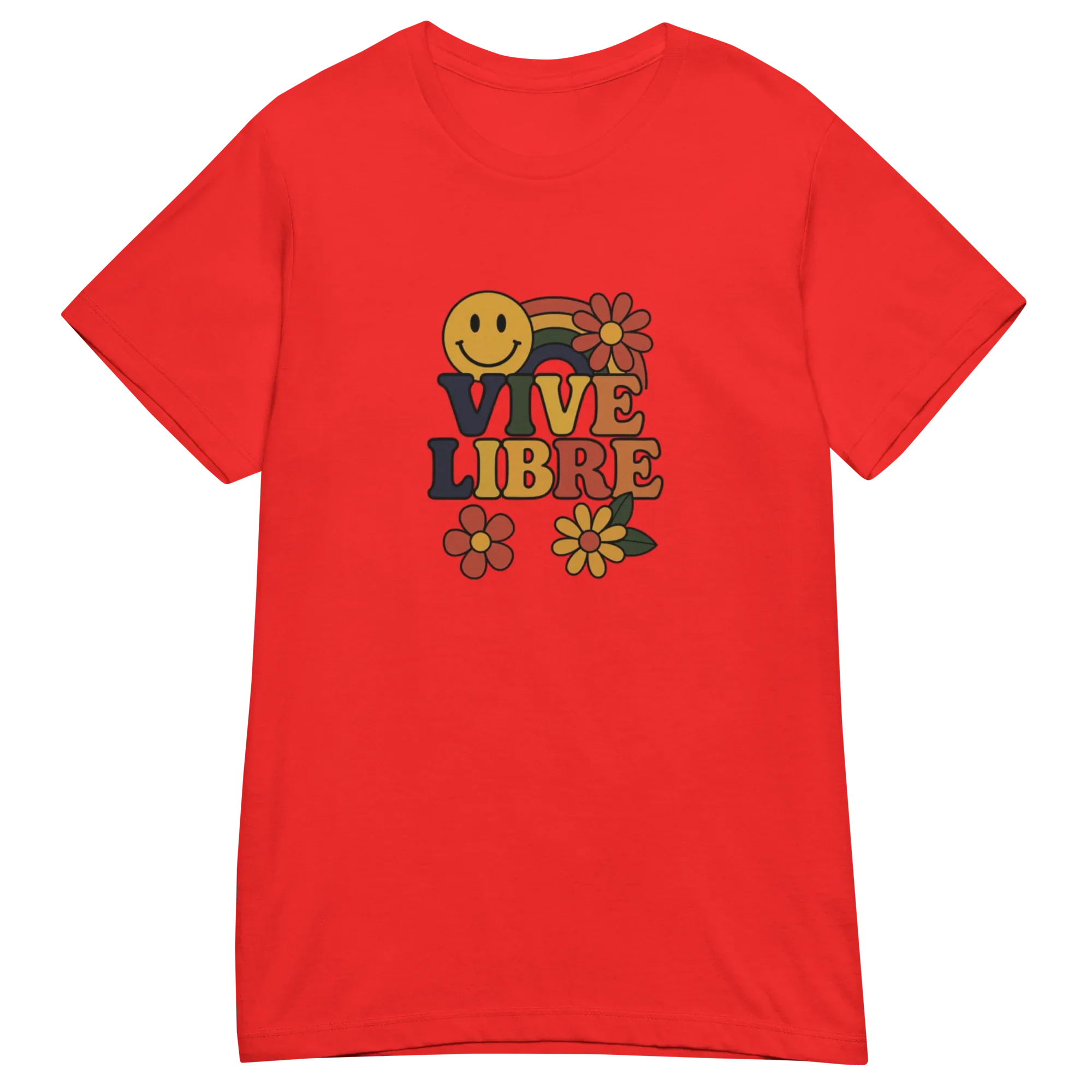 VIVE LIBRE FREEDO women's t-shirt - Red / S - Printoo Shop - 7281594_22182