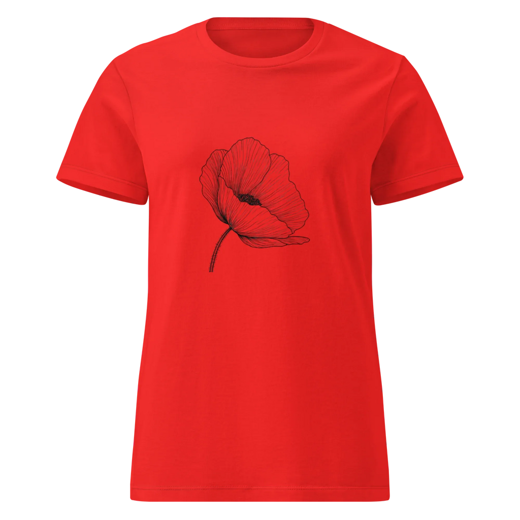 DANDELION women's t-shirt - Red / S - Printoo Shop - 7786627_22182