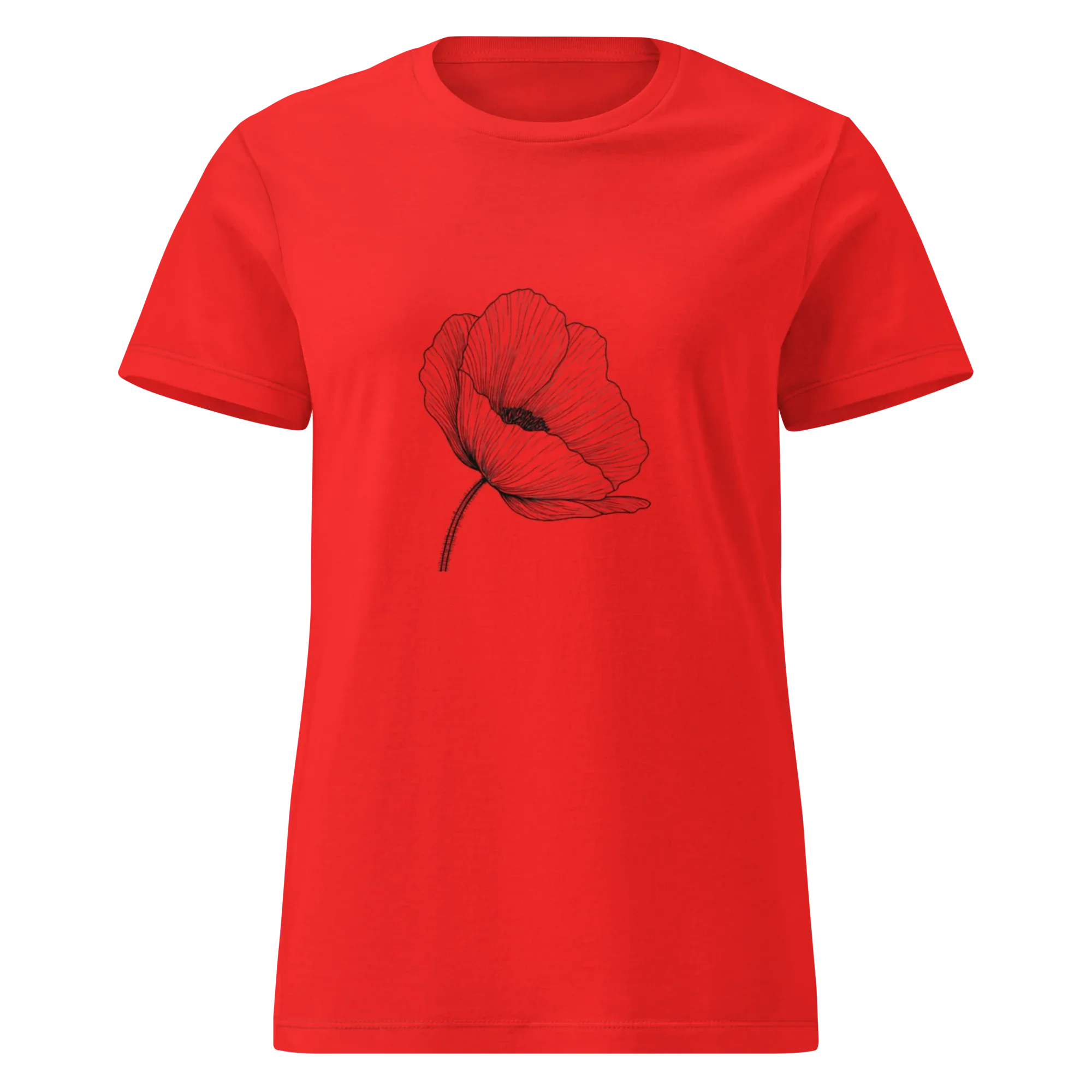 DANDELION women's t-shirt - Red / S - Printoo Shop - 7786627_22182