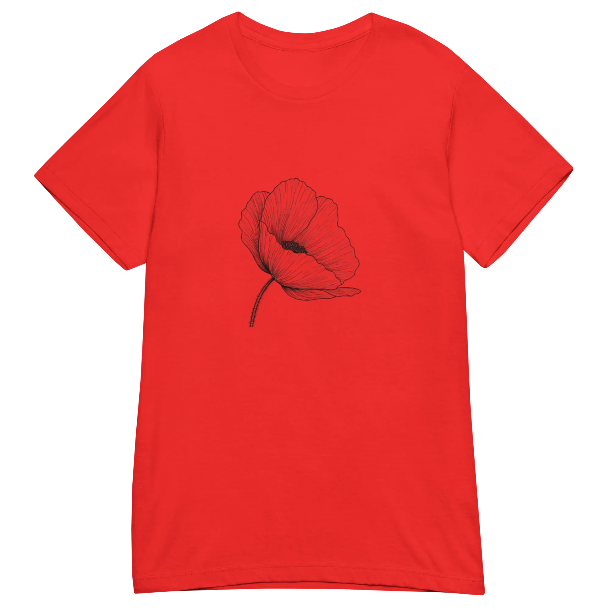 DANDELION women's t-shirt - Red / S - Printoo Shop - 7786627_22182