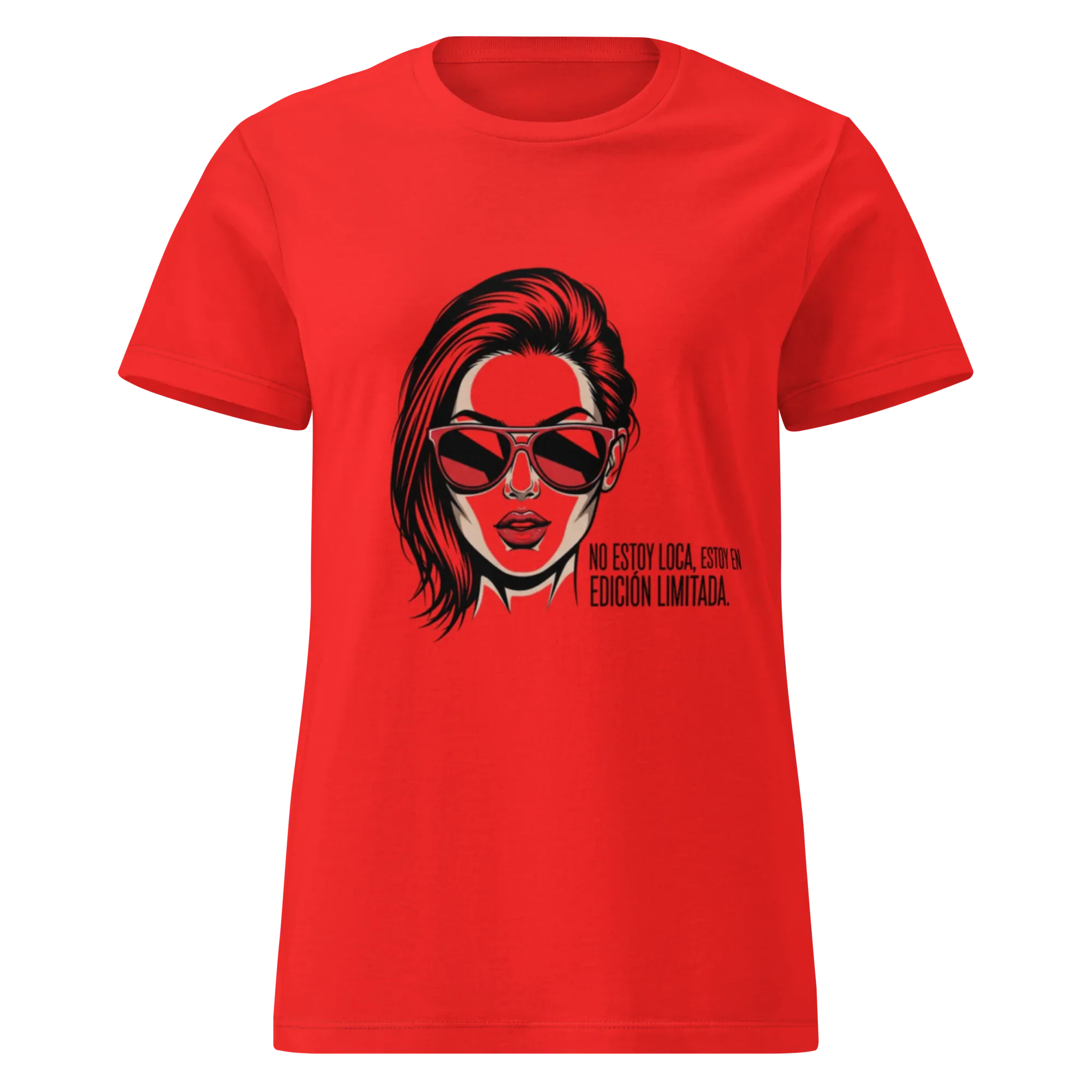 NO ESTOY LOCA women's t-shirt - Red / S - Printoo Shop - 8408217_22182
