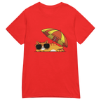 FUNNY SUMMER CAT women's t-shirt - Red / S - Printoo Shop - 9640641_22182