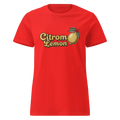 LEMON women’s t-shirt - Red / S - Printoo Shop - 8169444_22182