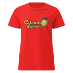 LEMON women’s t-shirt - Red / S - Printoo Shop - 8169444_22182