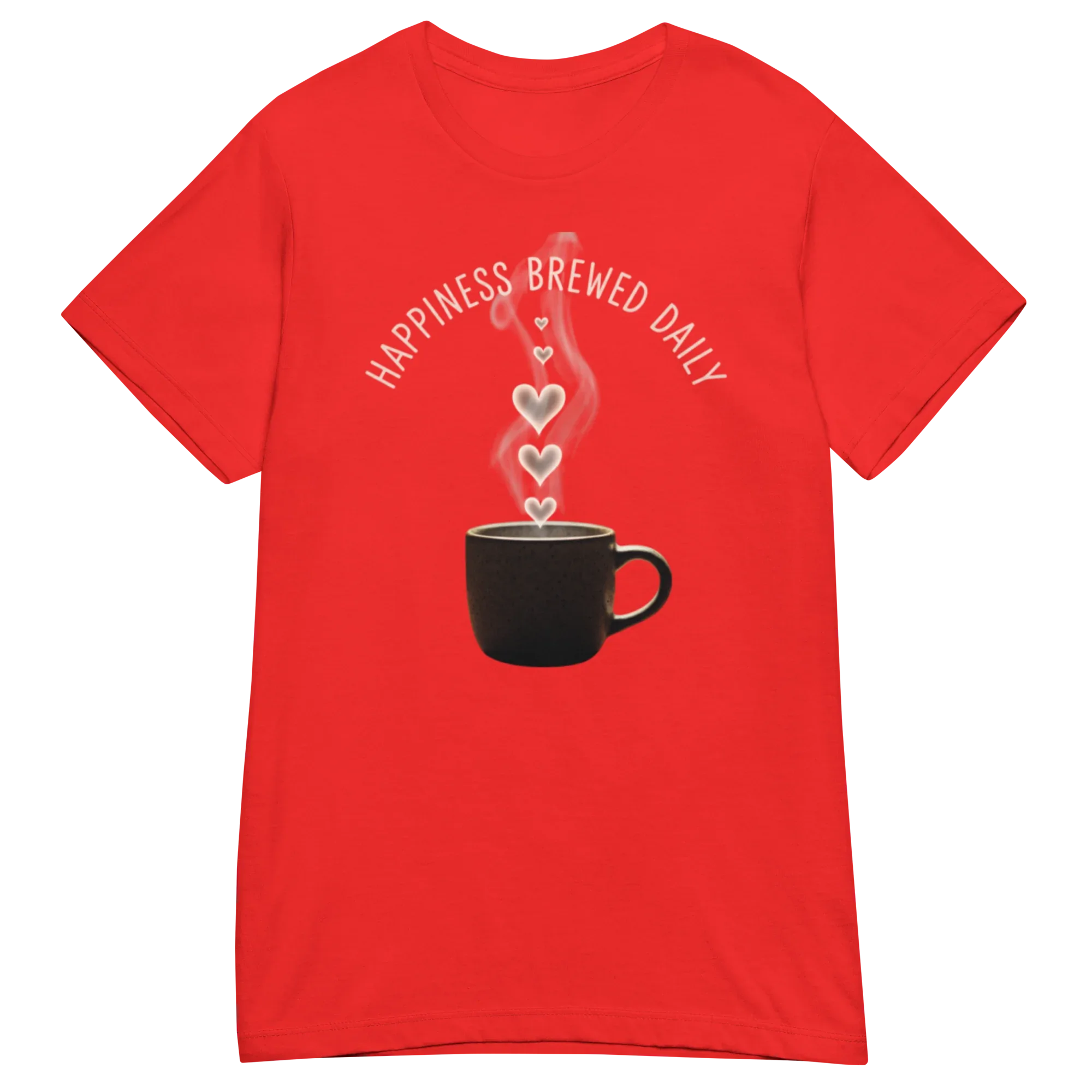 HAPPINESS BREWED DAILY women’s t-shirt - Printoo Shop - - t-shirt, unisex, Women's Basic Softstyle T-Shirt | Gildan 64000L
