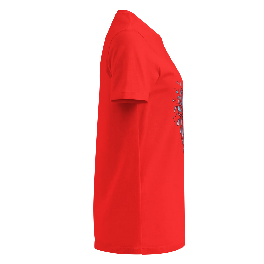 HEART OF DROPLETS women’s t-shirt - Red / S - Printoo Shop - 3670387_22182
