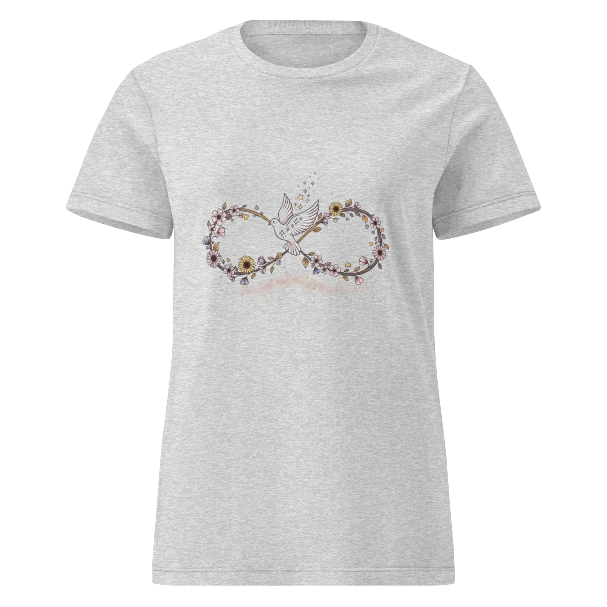 DOVE FLORAL SYMBOL women’s t-shirt - - Printoo Shop -
