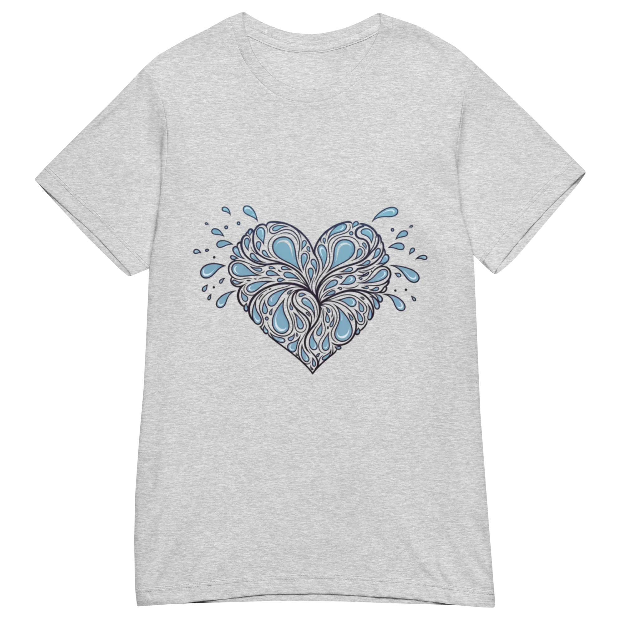HEART OF DROPLETS women’s t-shirt - Red / S - Printoo Shop - 3670387_22182