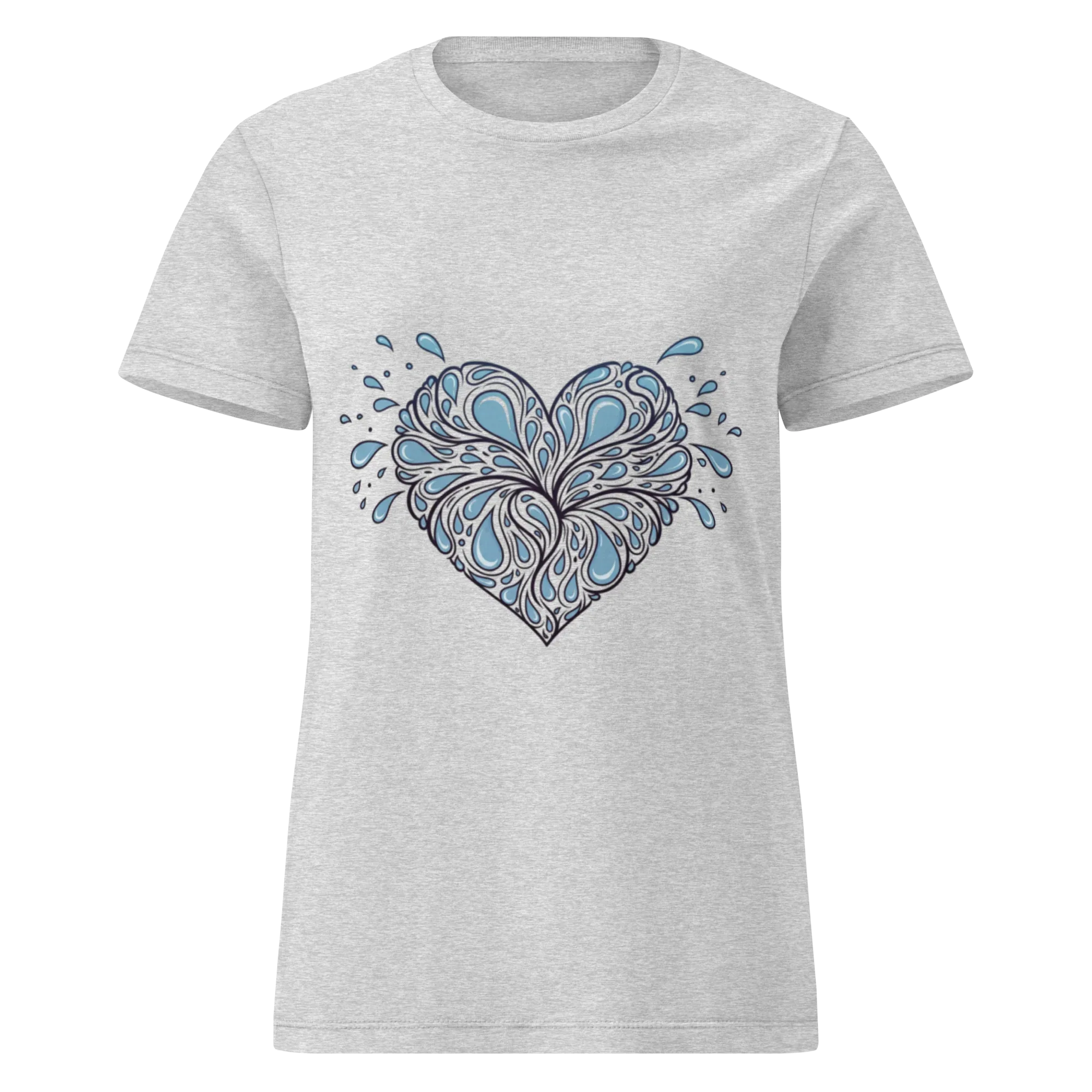 HEART OF DROPLETS women’s t-shirt - - Printoo Shop -