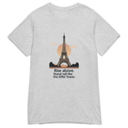 RISE ABOVE EIFFEL TOWER GRAPHIC women’s t-shirt - Red / S - Printoo Shop - 8092445_22182
