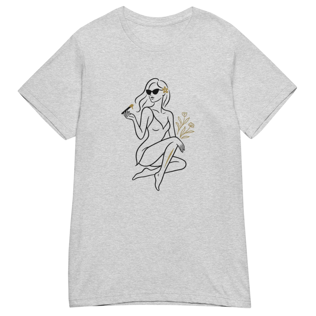 ELEGANCE women’s t-shirt - Red / S - Printoo Shop - 6744344_22182