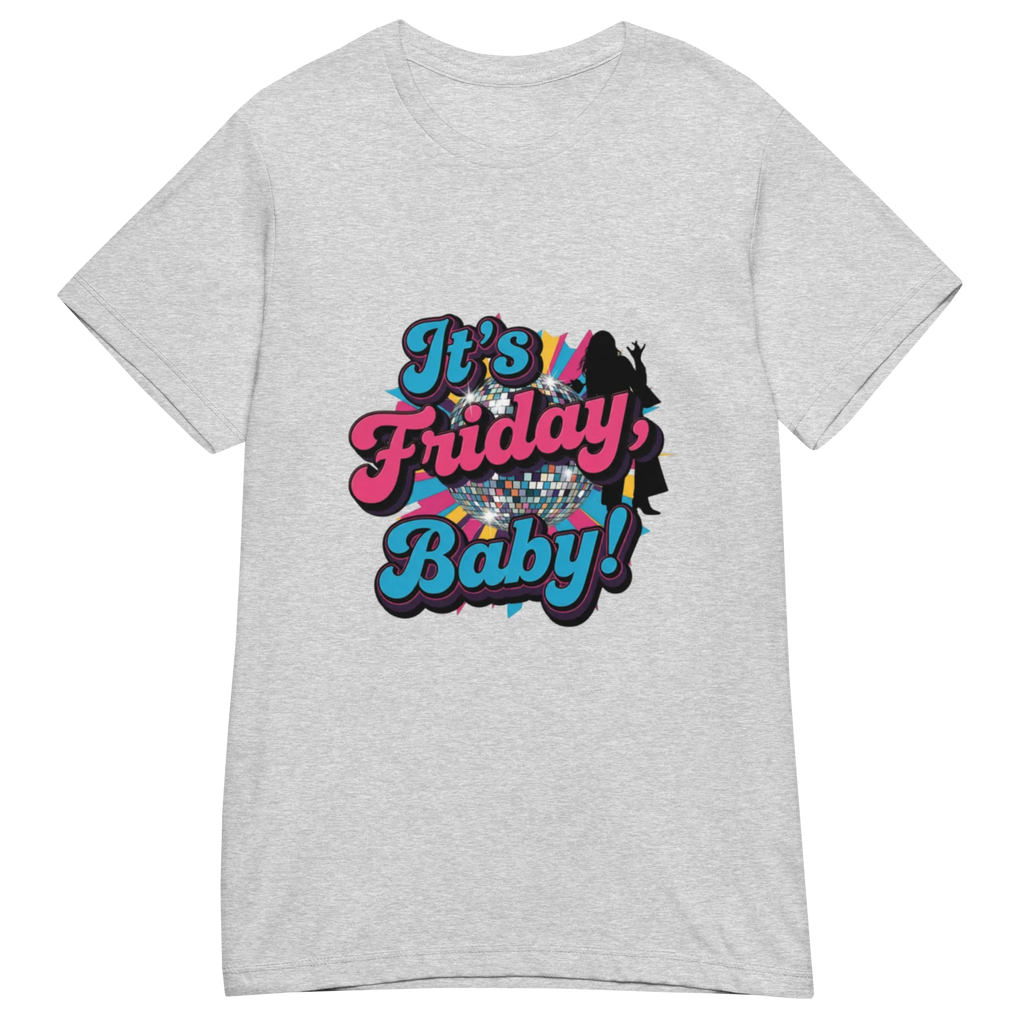 IT'S FRIDAY BABY women’s t-shirt - Heliconia / S - Printoo Shop - 5082487_22177