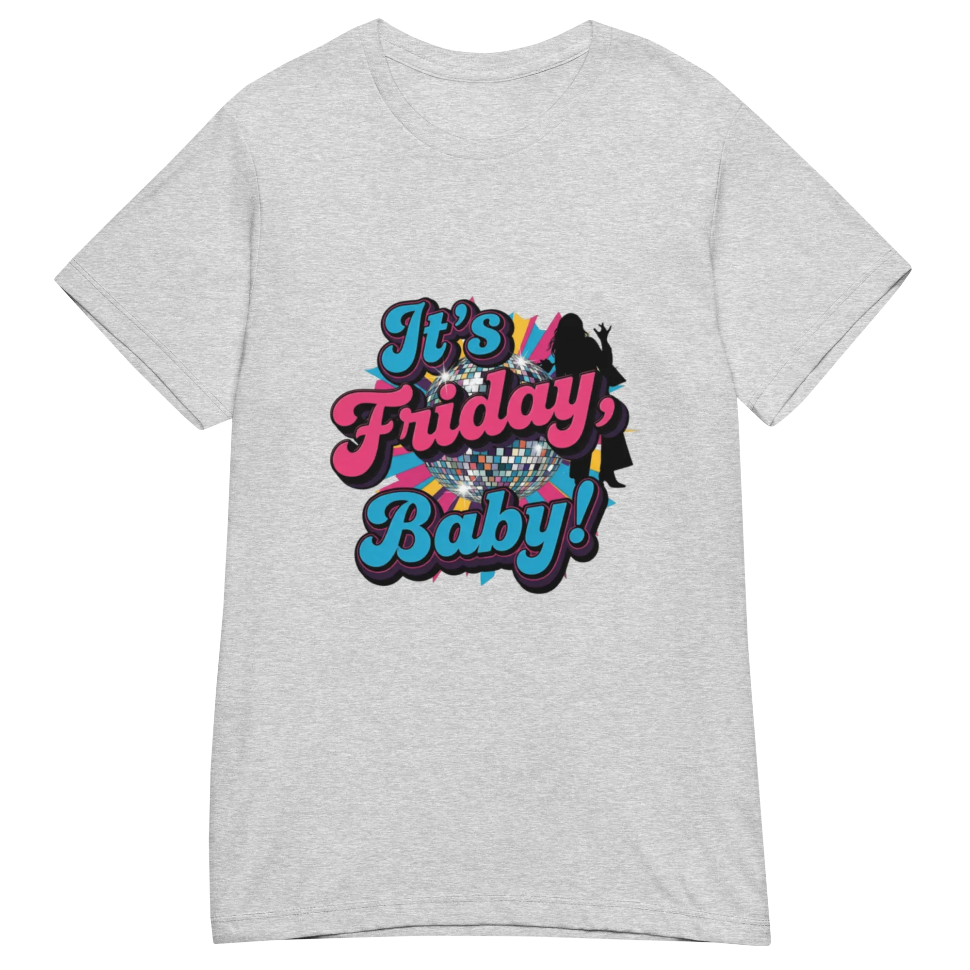 IT'S FRIDAY BABY women’s t-shirt - Heliconia / S - Printoo Shop - 5082487_22177