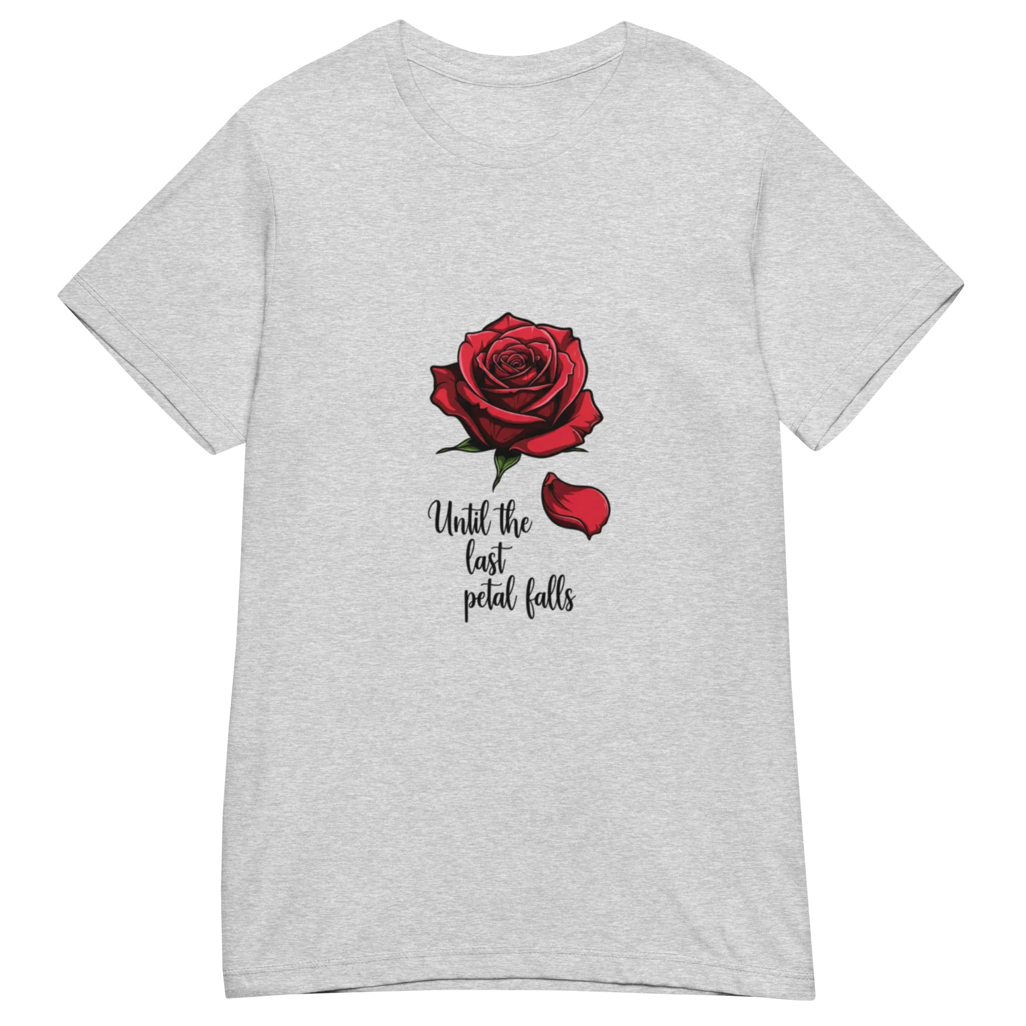 UNTIL THE LAST PETAL FALLS women’s t-shirt - Red / S - Printoo Shop - 8256819_22182