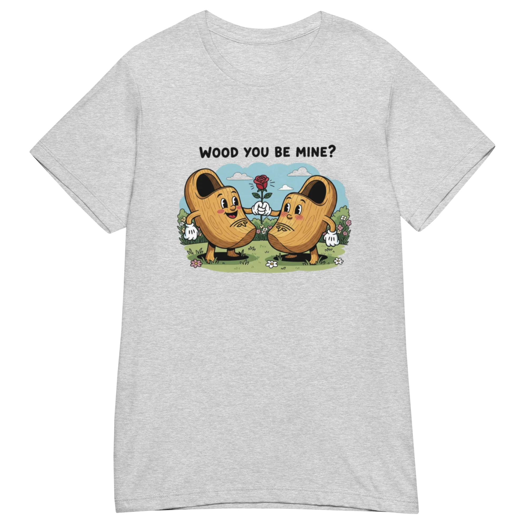 WOOD YOU BE MINE? women's t-shirt - Red / S - Printoo Shop - 6912551_22182