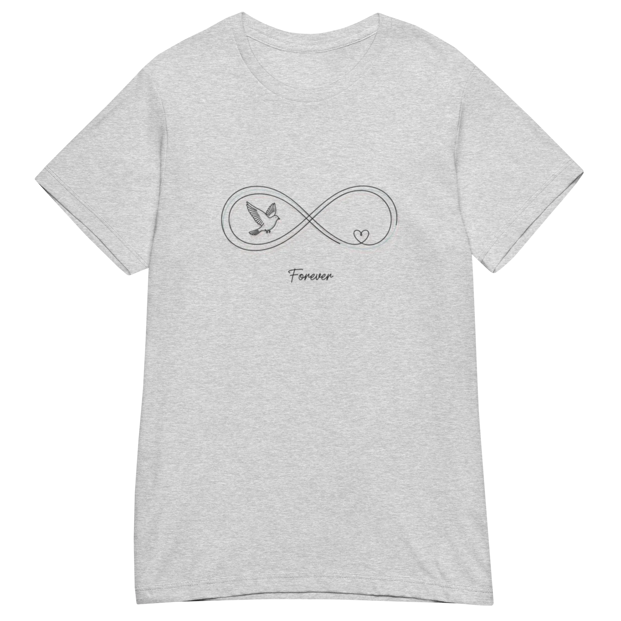 INFINITY HEART women's t-shirt - Heliconia / S - Printoo Shop - 6825862_22177