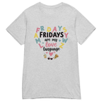 FRIDAYS ARE MY LOVE LANGUAGE women's t-shirt - Heliconia / S - Printoo Shop - 7806460_22177