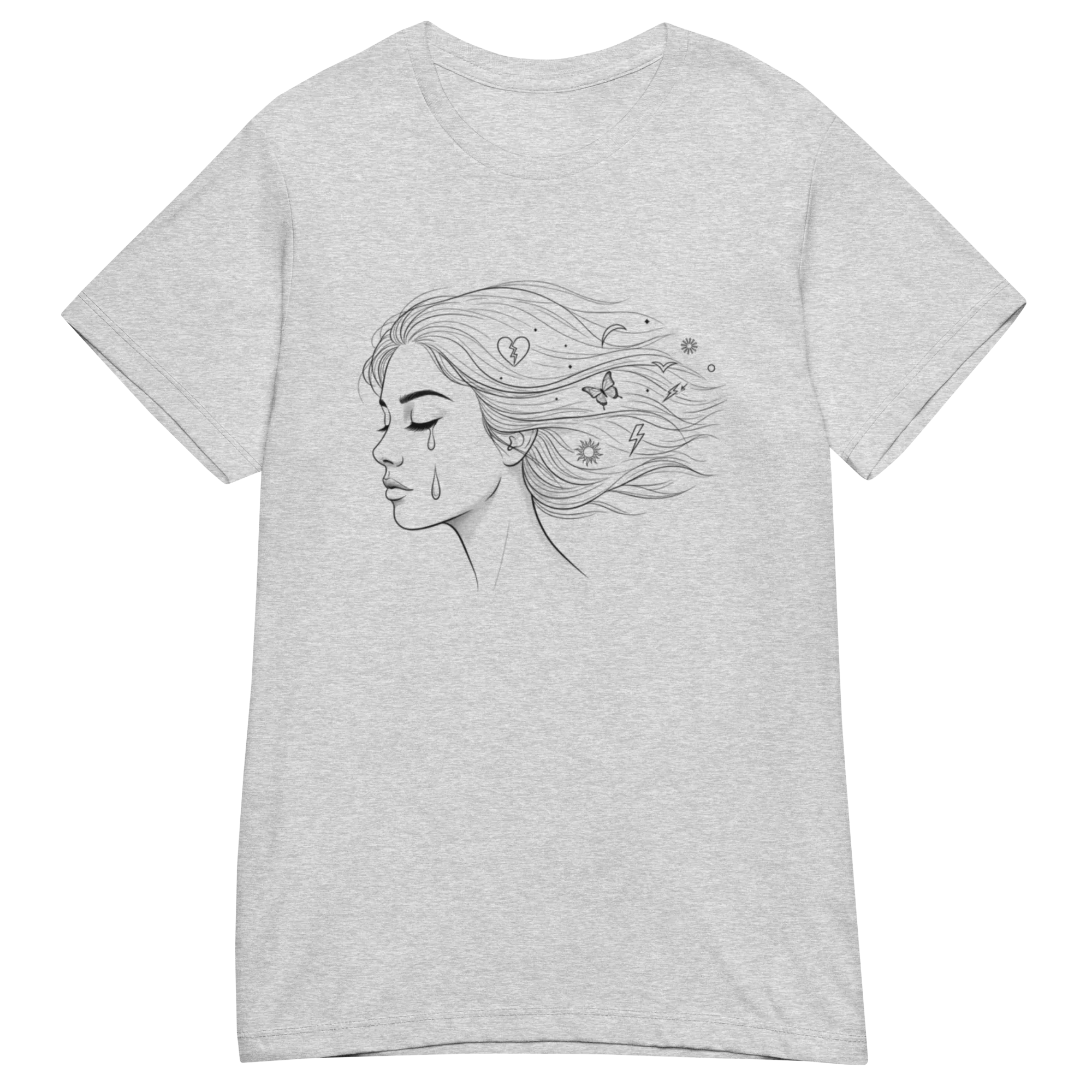 WIND-KISSED TEAR women's t-shirt - Heliconia / S - Printoo Shop - 6291866_22177